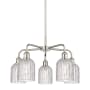 Innovations Lighting Bridal Veil 5 Light 23" Wide Chandelier Polished Nickel / Clear