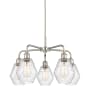 Innovations Lighting Cindyrella 5 Light 24" Wide Chandelier Polished Nickel / Seedy
