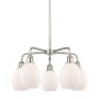 Innovations Lighting Eaton 5 Light 24" Wide Chandelier Polished Nickel / Matte White