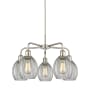 Innovations Lighting Eaton 5 Light 24" Wide Chandelier Polished Nickel / Clear