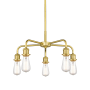 Innovations Lighting Ballston 5 Light 18" Wide Candle Style Chandelier Satin Gold