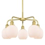 Innovations Lighting Belfast 5 Light 24" Wide Chandelier Satin Gold / Matte White