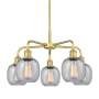 Innovations Lighting Belfast 5 Light 24" Wide Chandelier Satin Gold / Seedy