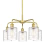 Innovations Lighting Cobbleskill 5 Light 23" Wide Chandelier Satin Gold / Deco Swirl
