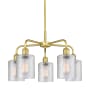 Innovations Lighting Cobbleskill 5 Light 23" Wide Chandelier Satin Gold / Clear