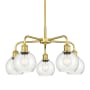 Innovations Lighting Athens 5 Light 24" Wide Chandelier Satin Gold / Seedy