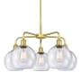Innovations Lighting Athens 5 Light 26" Wide Chandelier Satin Gold / Seedy