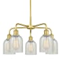 Innovations Lighting Caledonia 5 Light 23" Wide Chandelier Satin Gold / Mouchette