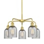 Innovations Lighting Caledonia 5 Light 23" Wide Chandelier Satin Gold / Charcoal