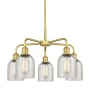 Innovations Lighting Caledonia 5 Light 23" Wide Chandelier Satin Gold / Mica