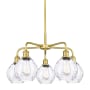 Innovations Lighting Waverly 5 Light 24" Wide Chandelier Satin Gold / Clear