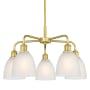 Innovations Lighting Castile 5 Light 24" Wide Chandelier Satin Gold / White