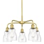 Innovations Lighting Ellery 5 Light 23" Wide Chandelier Satin Gold / Seedy