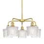 Innovations Lighting Niagra 5 Light 25" Wide Chandelier Satin Gold / Clear