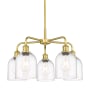 Innovations Lighting Bella 5 Light 24" Wide Chandelier Satin Gold / Clear