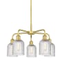 Innovations Lighting Bridal Veil 5 Light 23" Wide Chandelier Satin Gold / Clear