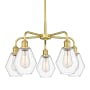 Innovations Lighting Cindyrella 5 Light 24" Wide Chandelier Satin Gold / Clear