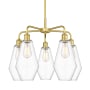 Innovations Lighting Cindyrella 5 Light 25" Wide Chandelier Satin Gold / Clear
