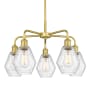 Innovations Lighting Cindyrella 5 Light 24" Wide Chandelier Satin Gold / Seedy