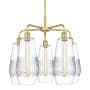 Innovations Lighting Windham 5 Light 25" Wide Chandelier Satin Gold / Clear