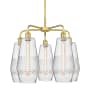 Innovations Lighting Windham 5 Light 25" Wide Chandelier Satin Gold / Seedy