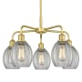 Innovations Lighting Eaton 5 Light 24" Wide Chandelier Satin Gold / Clear