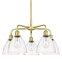 Innovations Lighting Bristol Glass 5 Light 26" Wide Chandelier Satin Gold / Clear