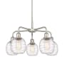 Innovations Lighting Belfast 5 Light 24" Wide Chandelier Satin Nickel / Deco Swirl