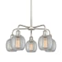 Innovations Lighting Belfast 5 Light 24" Wide Chandelier Satin Nickel / Clear Crackle