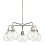 Innovations Lighting Athens 5 Light 24" Wide Chandelier Satin Nickel / Clear