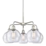 Innovations Lighting Athens 5 Light 26" Wide Chandelier Satin Nickel / Seedy