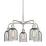 Innovations Lighting Caledonia 5 Light 23" Wide Chandelier Satin Nickel / Charcoal