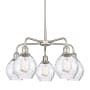 Innovations Lighting Waverly 5 Light 24" Wide Chandelier Satin Nickel / Clear
