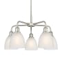 Innovations Lighting Castile 5 Light 24" Wide Chandelier Satin Nickel / White