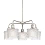 Innovations Lighting Niagra 5 Light 25" Wide Chandelier Satin Nickel / Clear
