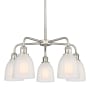 Innovations Lighting Brookfield 5 Light 24" Wide Chandelier Satin Nickel / White