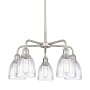 Innovations Lighting Brookfield 5 Light 24" Wide Chandelier Satin Nickel / Clear