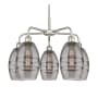 Innovations Lighting Vaz 5 Light 24" Wide Chandelier Satin Nickel / Smoked