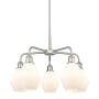 Innovations Lighting Cindyrella 5 Light 24" Wide Chandelier Satin Nickel / Cased Matte White