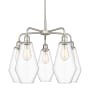 Innovations Lighting Cindyrella 5 Light 25" Wide Chandelier Satin Nickel / Clear