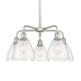 Innovations Lighting Bristol Glass 5 Light 26" Wide Chandelier Satin Nickel / Seedy