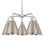 Innovations Lighting Ballston Cone 5 Light 26" Wide Chandelier Satin Nickel