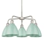 Innovations Lighting Ballston Dome 5 Light 26" Wide Chandelier Satin Nickel / Seafoam