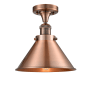 Innovations Lighting Briarcliff 10" Wide Semi-Flush Ceiling Fixture Antique Copper / Antique Copper