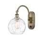 Innovations Lighting Athens 14" Tall Wall Sconce with Shade Antique Brass / Clear Water Glass