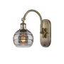 Innovations Lighting Rochester 11" Tall Wall Sconce Antique Brass / Smoked