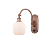 Innovations Lighting Belfast 13" Tall Wall Sconce with Shade Antique Copper / Matte White