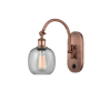 Innovations Lighting Belfast 13" Tall Wall Sconce with Shade Antique Copper / Seedy