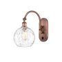 Innovations Lighting Athens 14" Tall Wall Sconce with Shade Antique Copper / Clear Water Glass