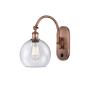 Innovations Lighting Athens 14" Tall Wall Sconce with Shade Antique Copper / Seedy